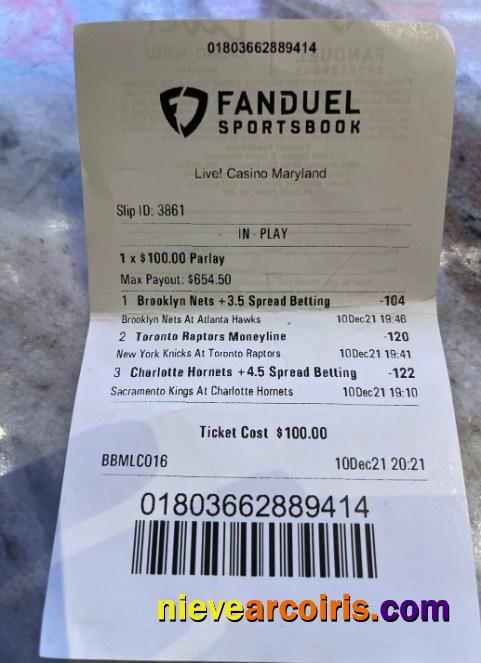 Fanduel sportsbook payment check